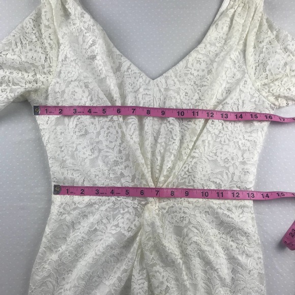 Laundry by Shelli Segal White Lace Sheath Dress - Picture 10 of 12